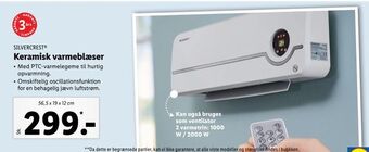Keramisk varmeblæser