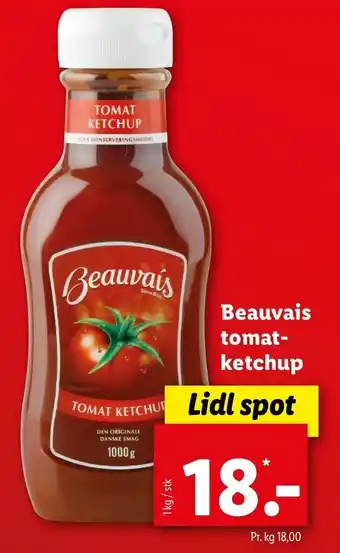 Lidl Beauvais Tomatketchup 1kg tilbud
