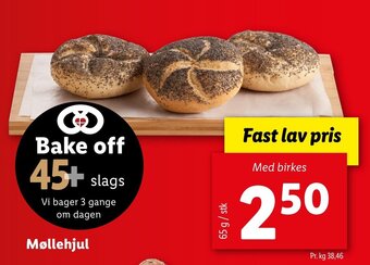 Lidl Møllehjul 65g tilbud