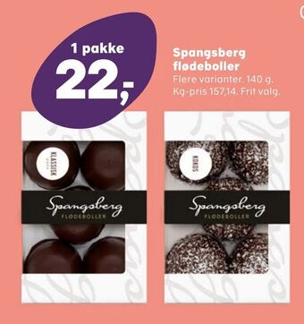 Kvickly Spangsberg flødeboller tilbud