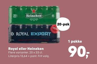 Kvickly Royal eller Heineken tilbud