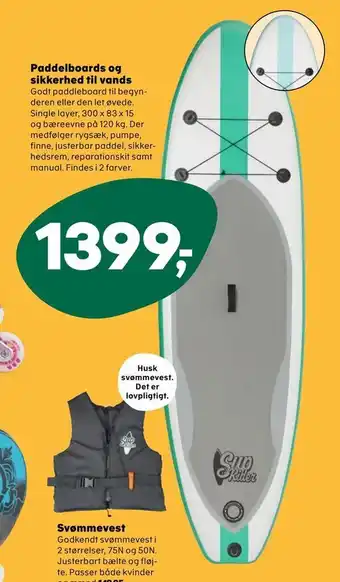 Paddelboards og sikkerhed til vands