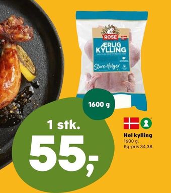 Kvickly Hel kylling tilbud