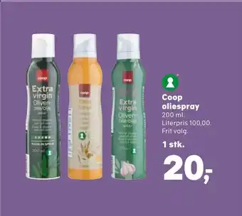 Kvickly Coop oliespray tilbud