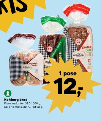 SuperBrugsen Kohberg brød tilbud