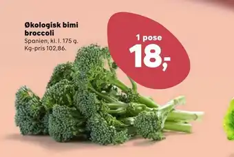 SuperBrugsen Økologisk bimi broccoli tilbud