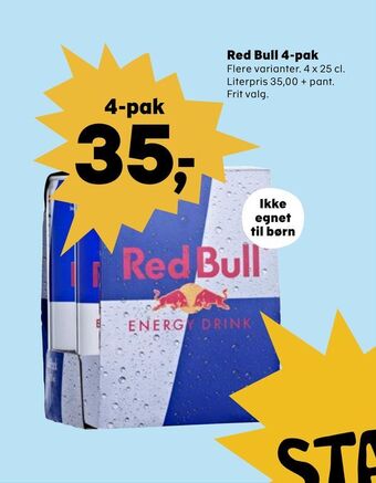 SuperBrugsen Red Bull 4-pak tilbud