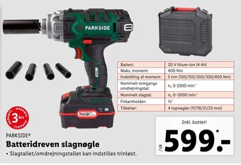 Lidl Batteridreven Slagnøgle tilbud