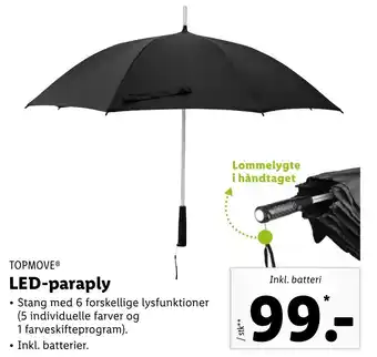 Lidl Led Paraply tilbud