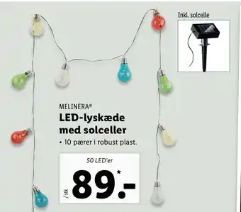 Melinera Led Lyskæde Med Solceller