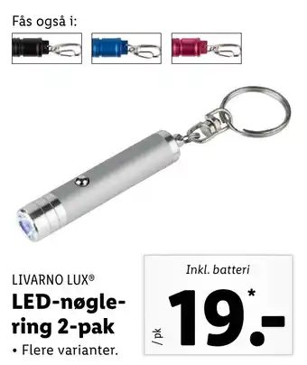 Led Nøglering 2-Pak