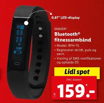 Lidl Bluetooth Fitnessarmbånd tilbud