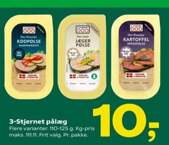 Coop 365 Gul bordpak kødpølse tilbud