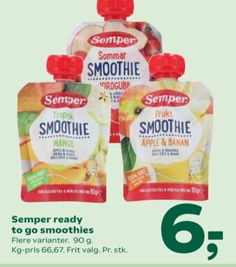 Coop 365 Semper smoothie tilbud