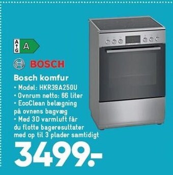 Bilka Bosch komfur tilbud
