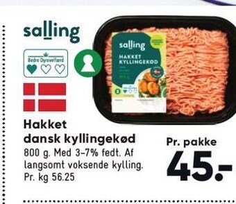 Bilka Hakket dansk kyllingekød tilbud