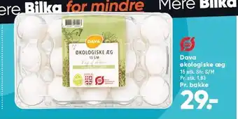 Bilka Dava økologiske æg tilbud