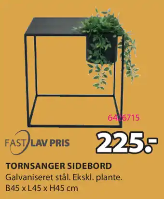 JYSK Tornsanger Sidebord B45xL45xH45 cm tilbud