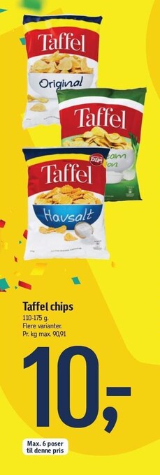 Føtex Taffel chips tilbud