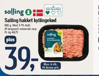 Føtex Salling hakket kyllingekød tilbud
