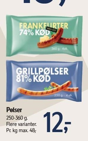 Føtex Pølser tilbud