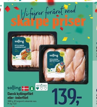 Føtex Dansk kyllingefilet el. inderfilet tilbud