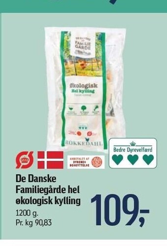 Føtex De Danske Familiegårde - Hel økologisk kylling tilbud