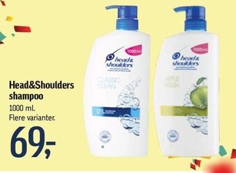 Føtex Head&Shoulders shampoo tilbud