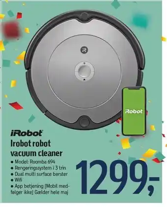 Irobot robot vacuum cleaner