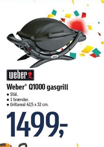 Føtex Weber Q1000 gasgrill tilbud