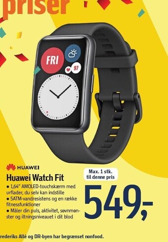 Føtex Huawei Watch fit tilbud
