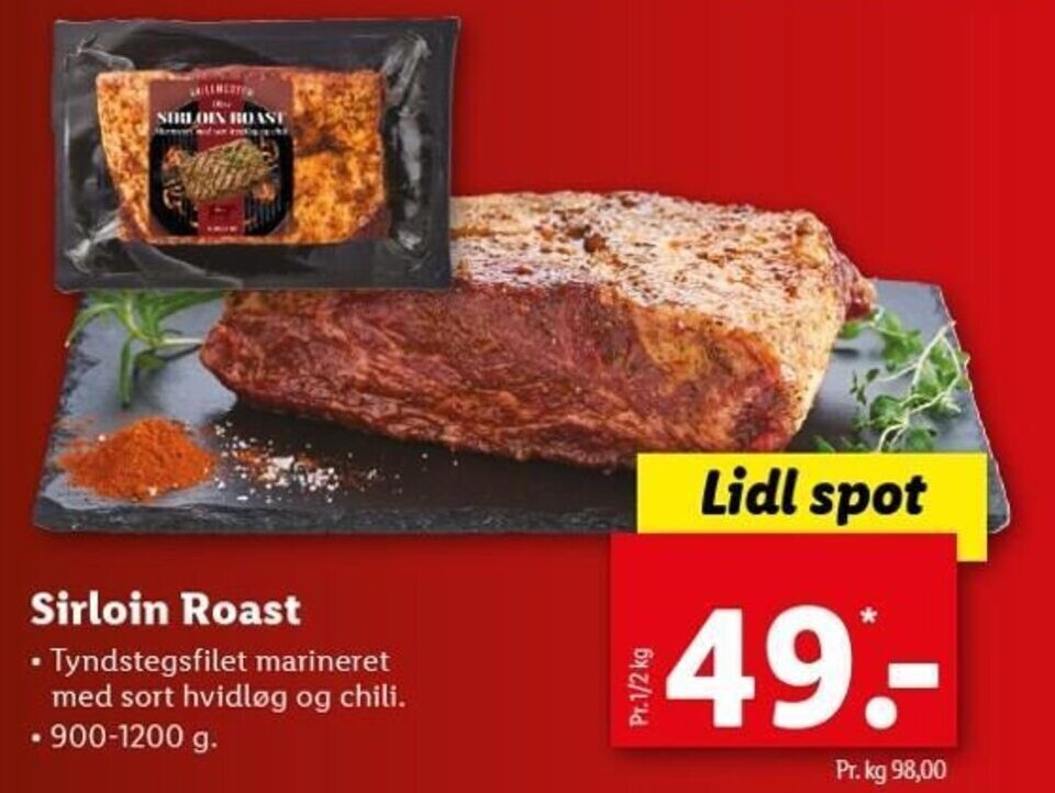Sirloin Roast 9001200g tilbud hos Lidl