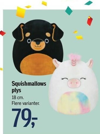 Føtex Squishmallows plys tilbud