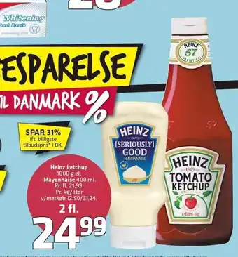 Fleggaard Heinz ketchup el. mayonnaise tilbud