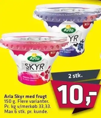 Fleggaard Arla skyr m. frugt tilbud