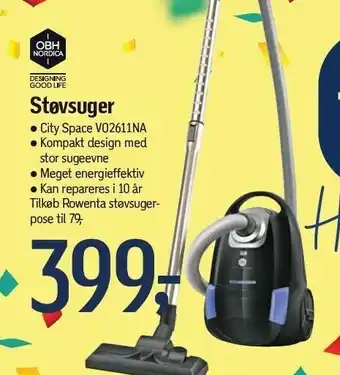 Føtex OBH Støvsuger City Space V02611NA tilbud