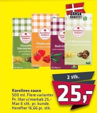 Fleggaard Karolines sauce tilbud