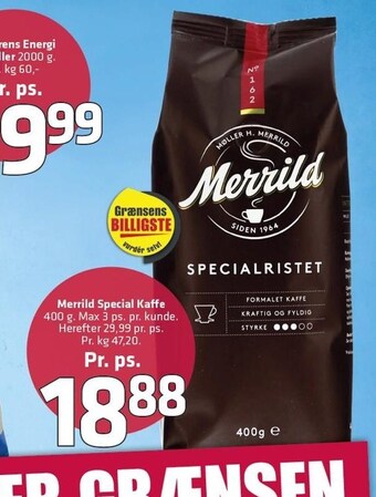 Fleggaard Merrild Special kaffe tilbud