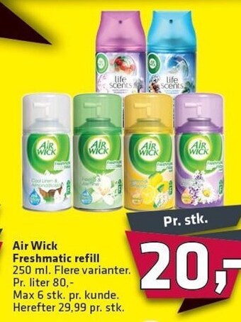 Fleggaard Air Wick Freshmatic refill tilbud
