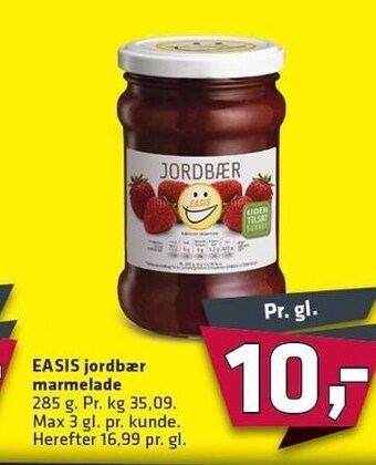 Fleggaard EASIS jordbær marmelade tilbud