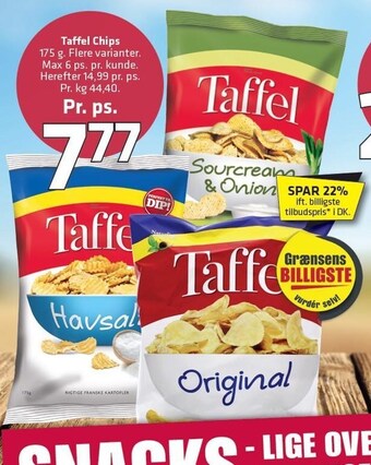 Fleggaard Taffel chips tilbud