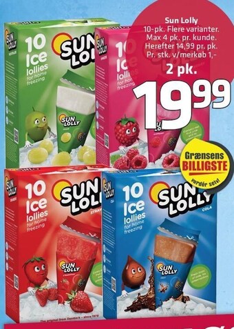 Fleggaard Sun Lolly tilbud