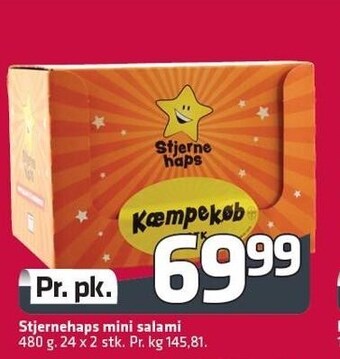 Fleggaard Stjernehaps mini salami tilbud