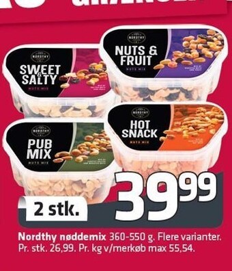 Fleggaard Nordthy nøddemix tilbud