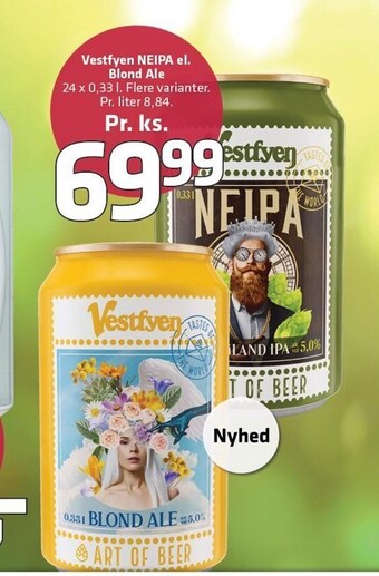 Fleggaard Vestfyen Neipa el. Blond ale tilbud