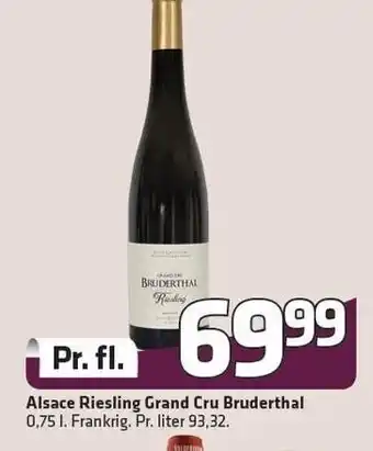 Fleggaard Alsace Riesling Grand Cru Bruderthal tilbud