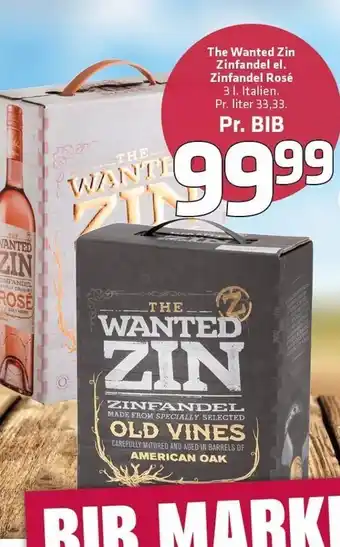 Fleggaard The Wanted Zin Zinfandel el. Zinfandel Rose tilbud