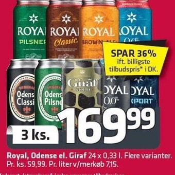 Fleggaard Royal, Odense el. giraf tilbud