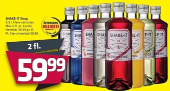 Fleggaard Shake it sirup tilbud