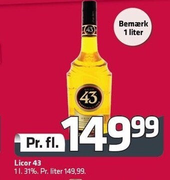 Fleggaard Licor 43 tilbud
